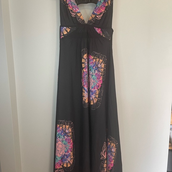Free People Dresses & Skirts - Free People New Romantics Dark Moody Whimsigoth Fujiyama Mama Maxi Dress size 12